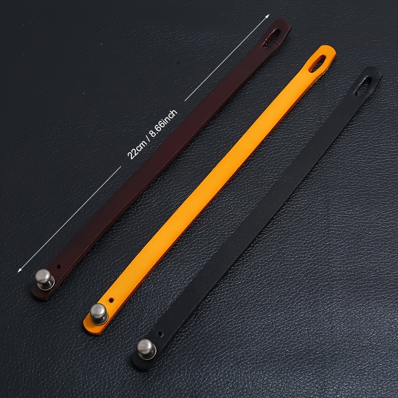 Minimalistic Leather Bracelet Brown Bangle for Men