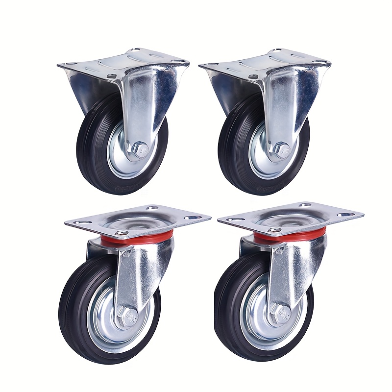 2pcs 6 ruote per sedie a rotelle ruote per carrelli piccoli