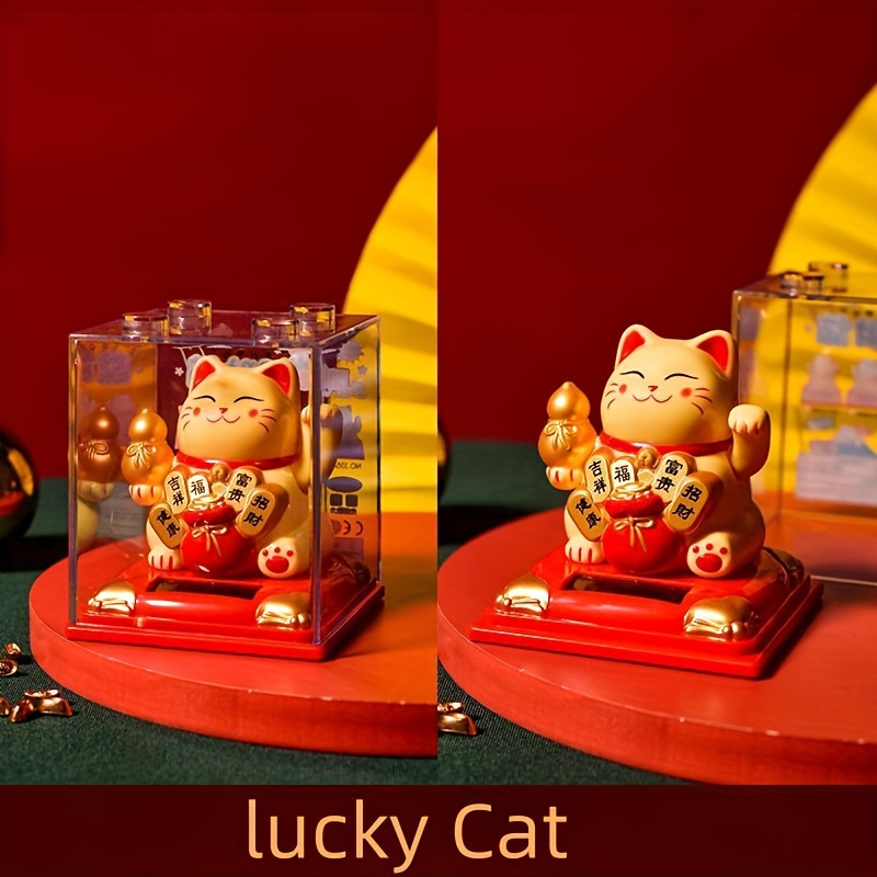 Maneki Neko Chinese Waving Arm Fortune Cat Cute Ceramic Lucky Cats Feng  Shui Good Luck Cat,Home Decoration, Store Opening Feng Shui Lucky