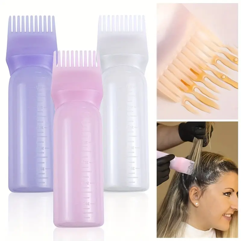 Hair Dyeing Bottle Brush Shampoo Hair Color Oil Comb - Temu