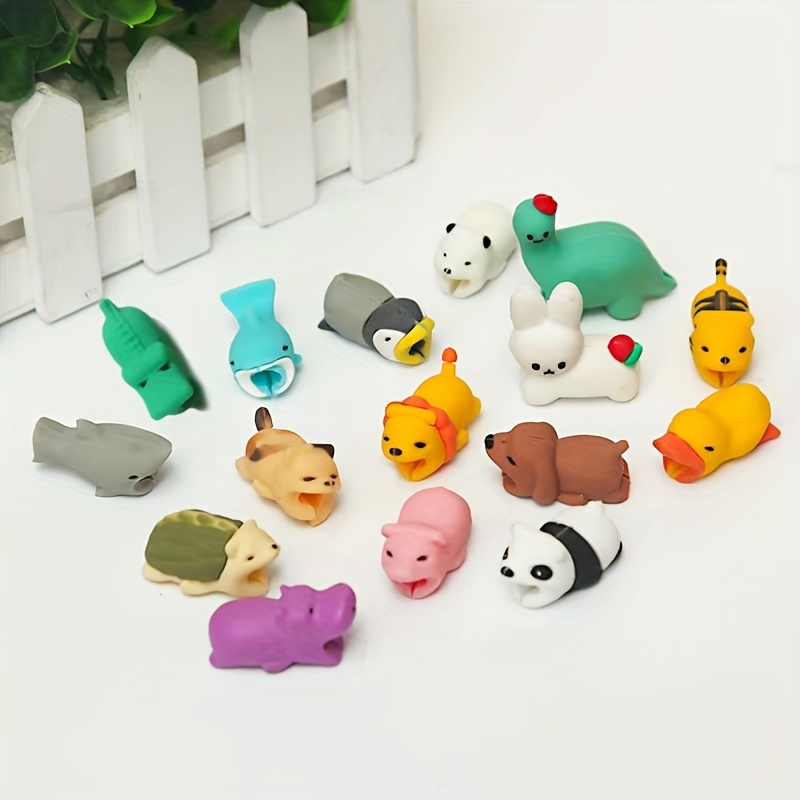 New Cartoon Animal Cable Protector USB Line Earphone Wire
