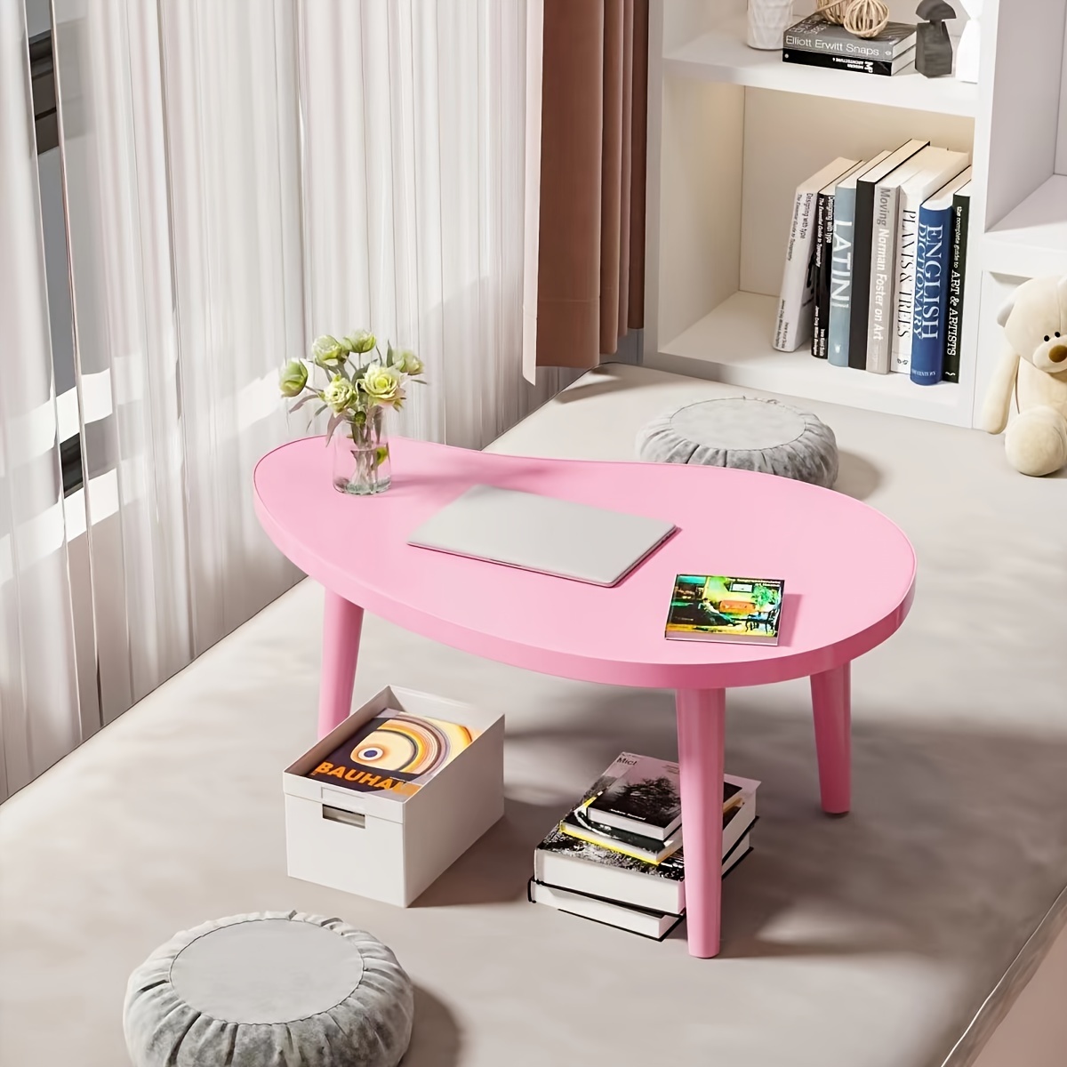 PINNKL Side Tables Living Room Industrial wind bedside table/tea