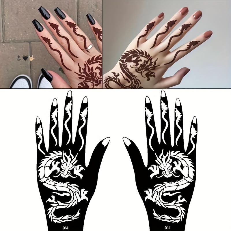 skeleton hand tattoo stencil