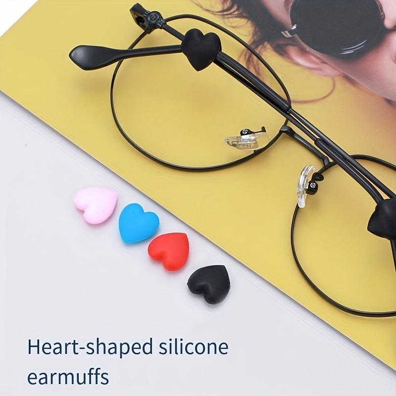 Retenedor de silicona para lentes de patillas, retenedores antideslizantes  de silicona suave, mini retenedor de gafas, empuñaduras de marco para