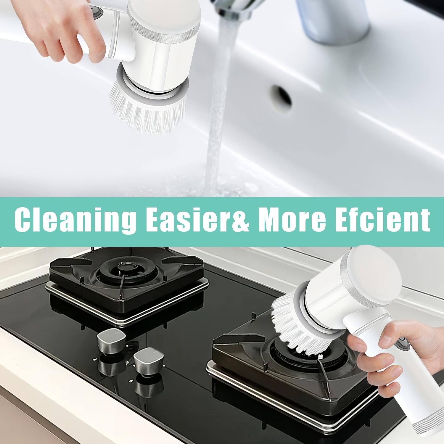 Electric Spin Scrubber, Handheld Kitchen Household Dishwashing Brush, Pots  And Pans Cleaning Appliance, Multi-functional Cleaning Electric Cleaning  Brush With 5 Heads, Cleaning Supplies Small Cleaning Appliance - Temu  Bulgaria
