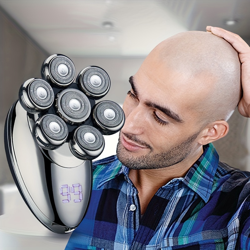 Afeitadora eléctrica recargable para hombres, maquinilla de afeitar para  cabeza calva, recortadora de pelo corporal, maquinilla de afeitar eléctrica  - AliExpress