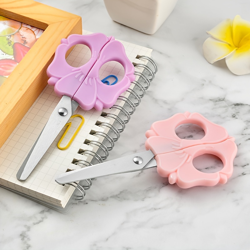 Small Scissors Kawaii Children Scissors Diy School Stationery Edc Crafts  Supplies Student Office Scissor - AliExpress