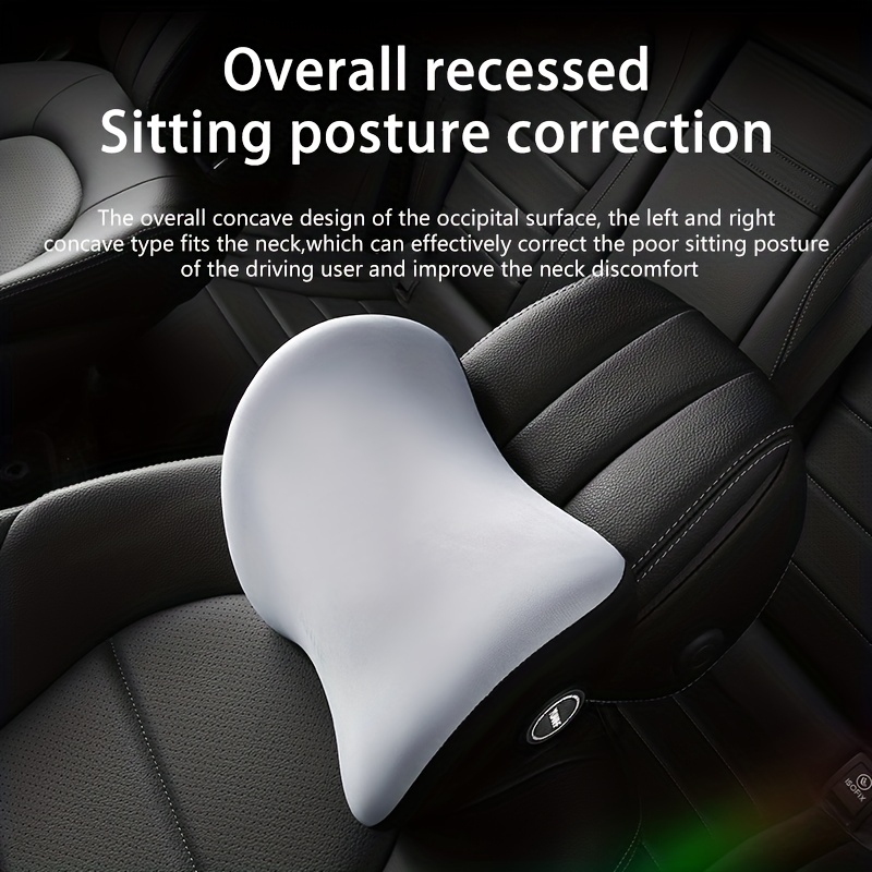 Memory Foam Car Neck Pillow, Waist Cushion Neck Protection Pillow For  Driving, Auto Headrest Pillow For Longer And Comfortable Sitting - Temu