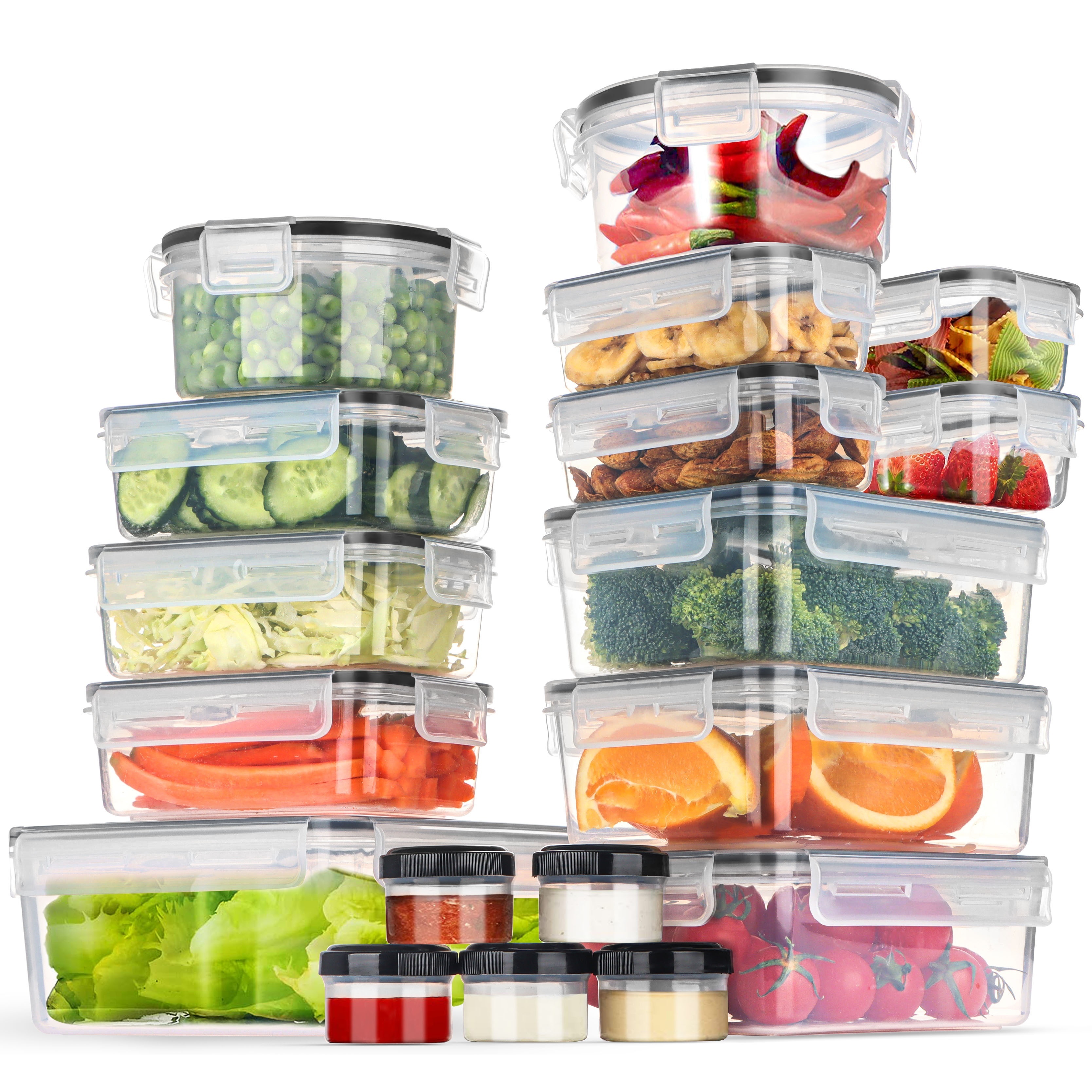 100% Bpa free Plastic Food Storage Containers With Lids - Temu