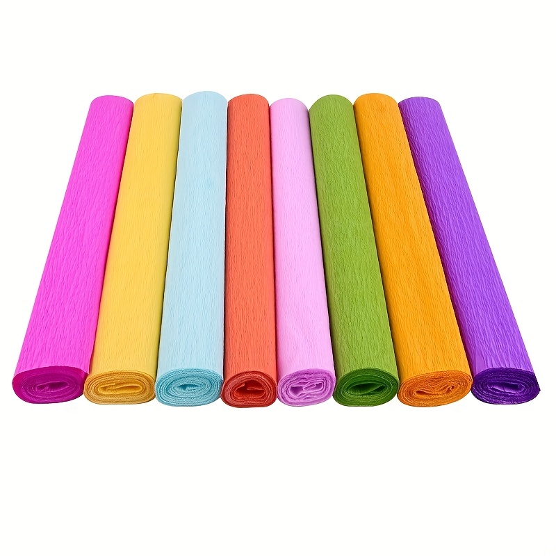 250x50cm Colorful Crepe Paper Roll In 14 Colors For Diy Paper Craft, Flower  Decoration, Gift Wrapping