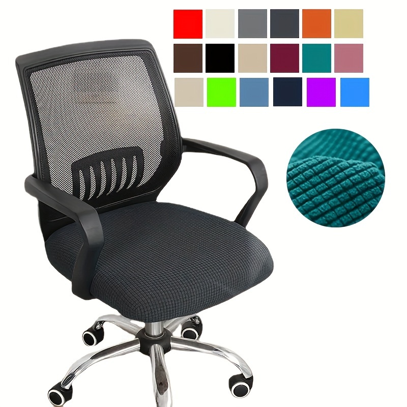 Funda para silla de oficina de computadora, funda universal protectora y  elástica para silla giratoria (X)