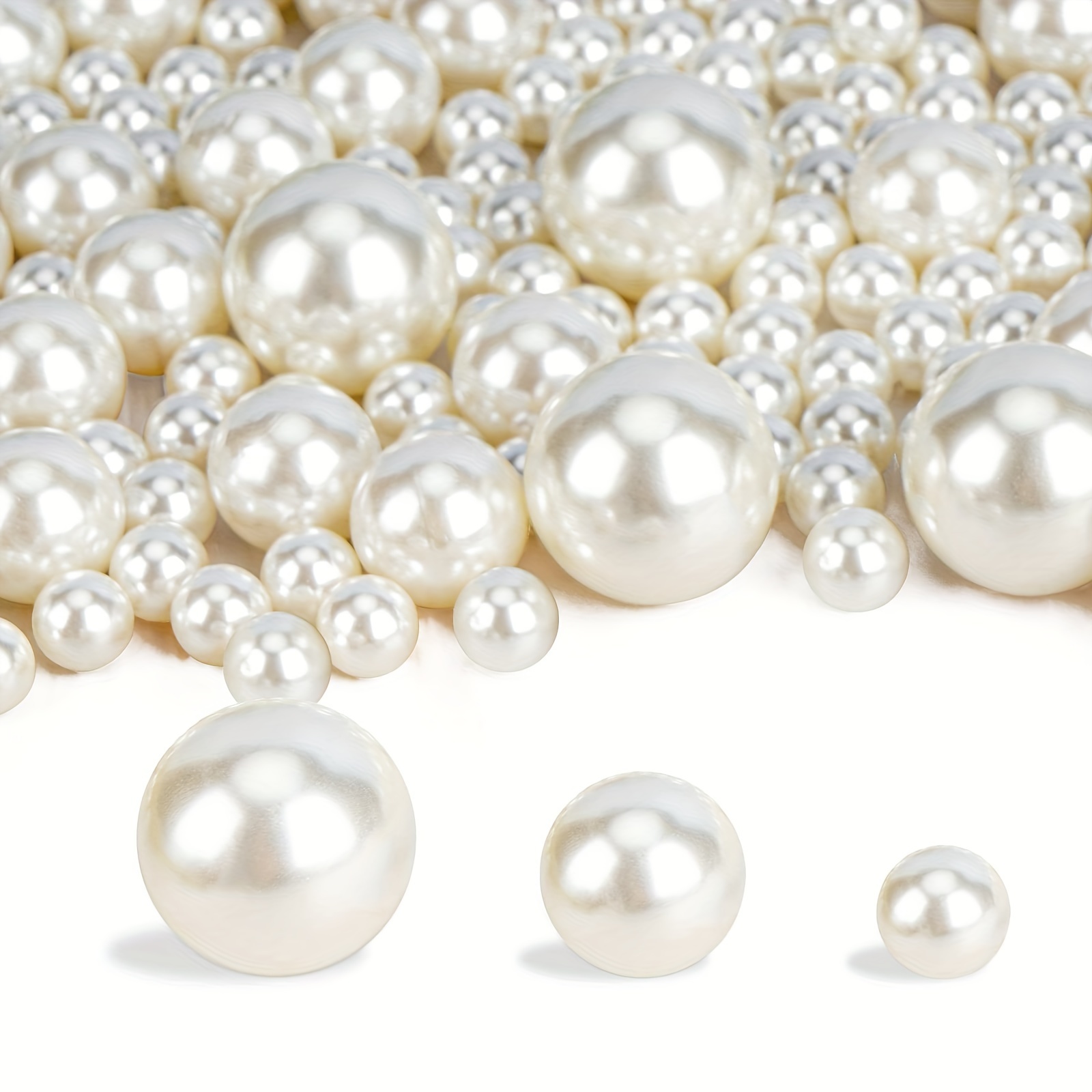 Artificial Pearl String Floating Candle Faux Pearls Beads - Temu