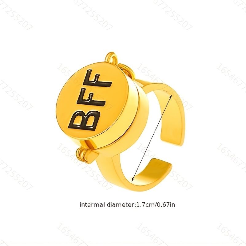 Bff Rings For 2 Best Friends Forever Friendship Cute Cartoon Matching  Adjustable Open Finger Rings For Boys Girls Holiday Gift Jewelry | Shop Now  For Limited-time Deals | Temu