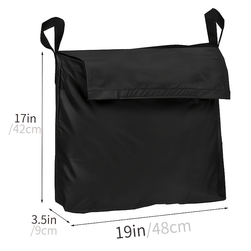 TEMU 1pc Wheelchair Hanging Storage Bag, Large Capacity Bag, Back Bag For Wheel Chair, Household Storage And Organization For Outdoor, Travel, Bedroom, Bathroom, Office