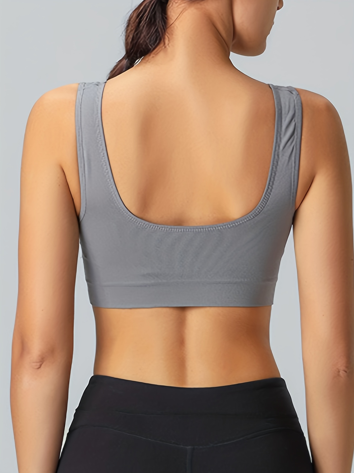 Small Pleats Tank Sports Bra Comfort Wireless Training - Temu