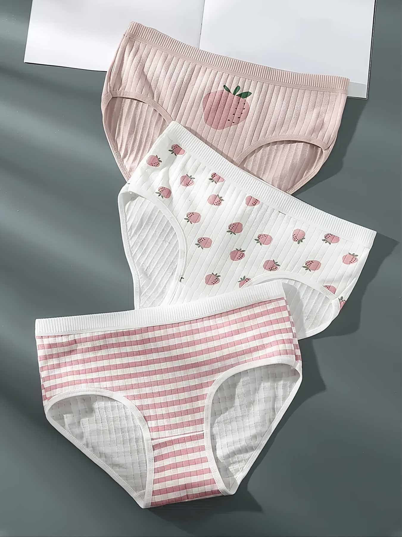 Strawberry Print Panties, Gift Ready 