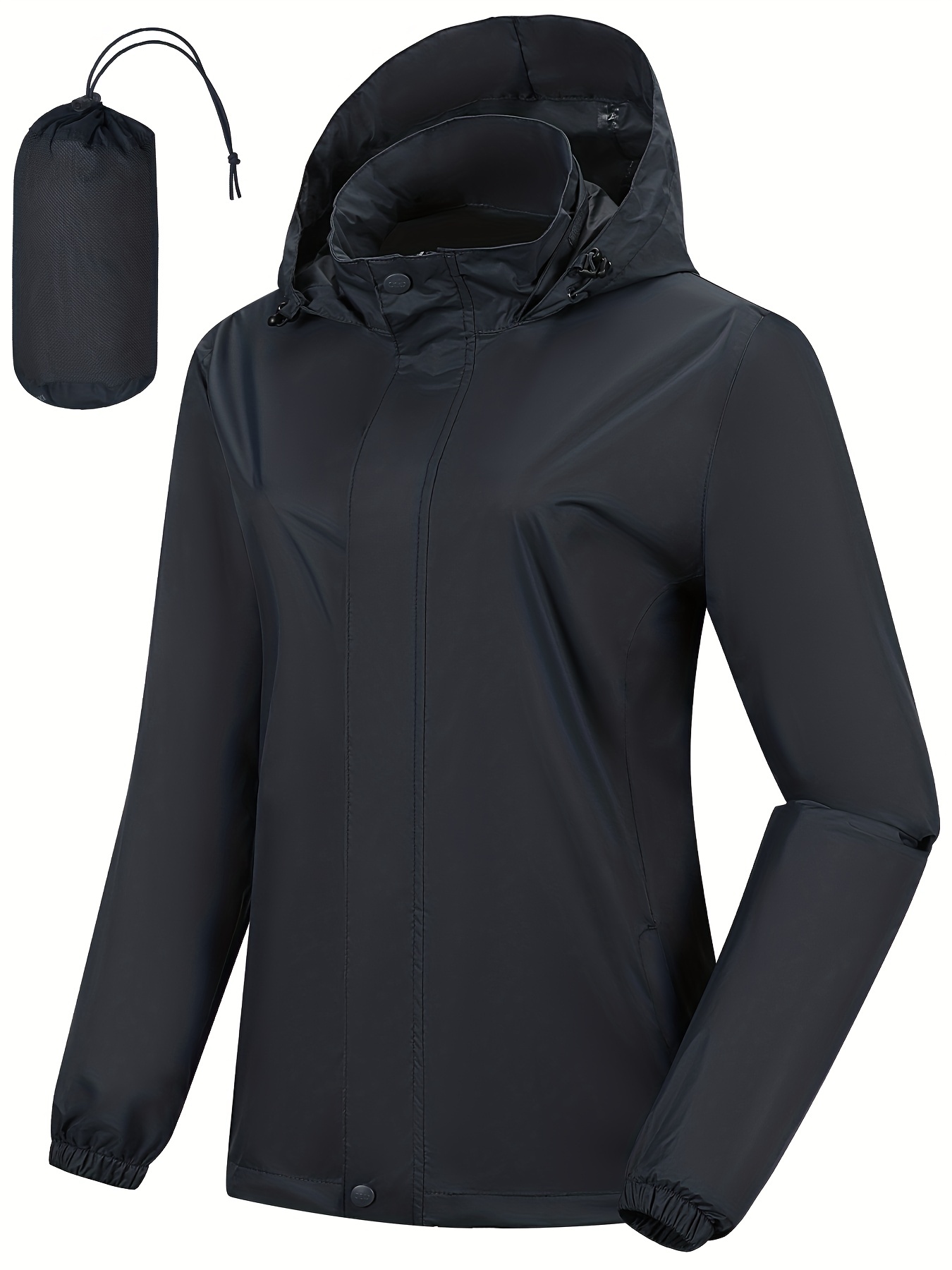 Long Sleeves Waterproof Rain Jackets Lightweight Foldable - Temu