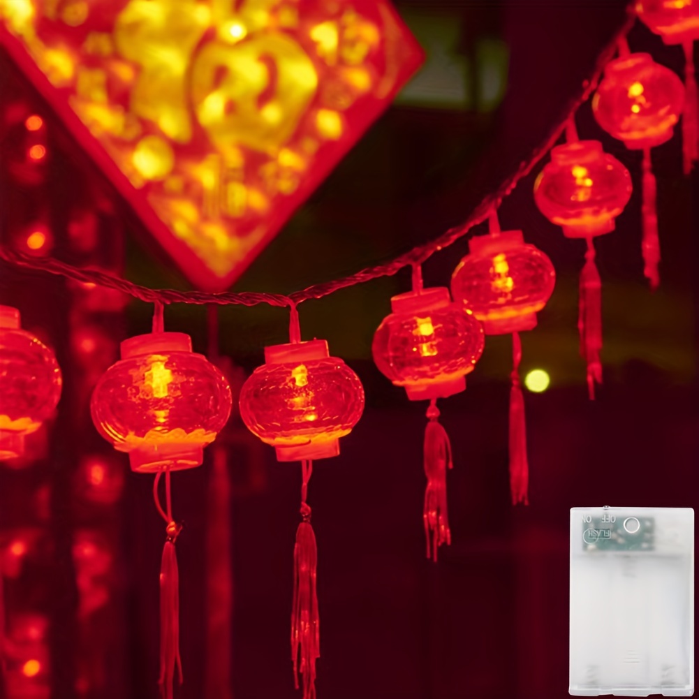 Mini Chinese Japanese Paper Lanterns Lamp LED String Lights