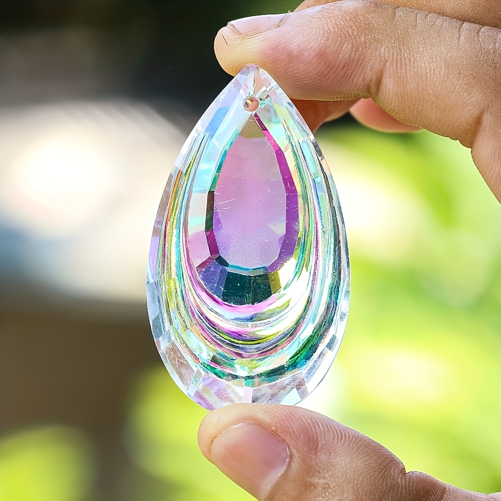 Attrape Soleils en Cristal, 50mm Arc-en-Ciel Prisme Cristal