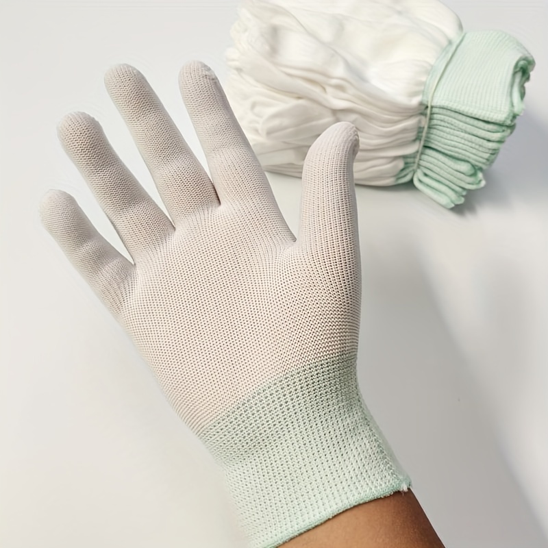 High Elastic Fine Yarn Nylon Gloves Core Dust free Work - Temu Australia