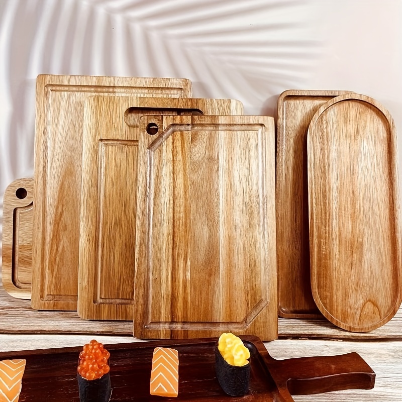 Tabla de cortar en forma de manzana de 10 x 15 pulgadas, plato de madera  dura para cortar con asas, tabla de cortar de madera maciza de madera de  haya