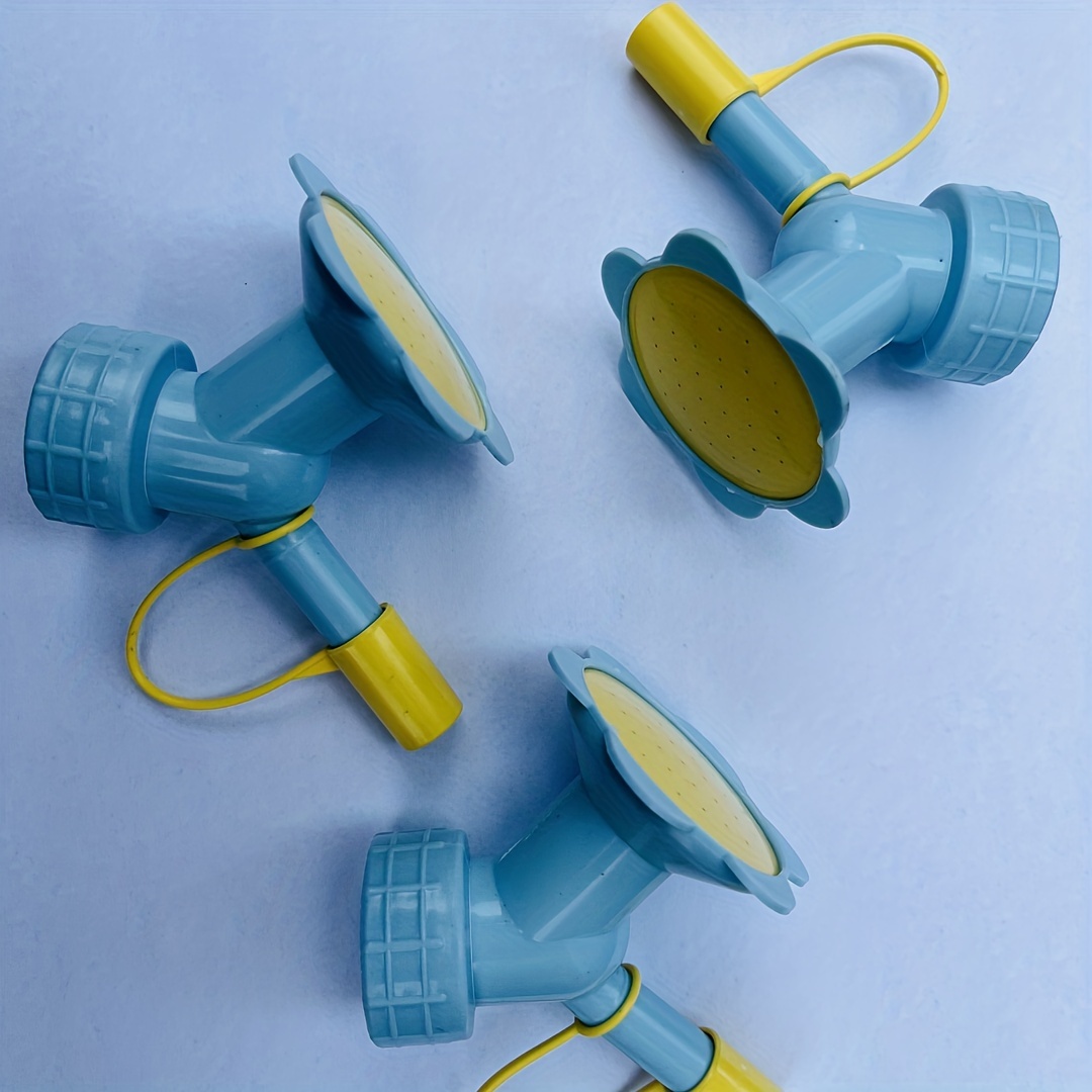 Image of 1pc Nozzle Spray Head, Random Color, Compatible With Soda Bottles, Drink Bottles, Flower Sprinklers, Dual-use Straight Flow Nozzle, Replaceable Spray Pot Accessories, Watering Nozzle