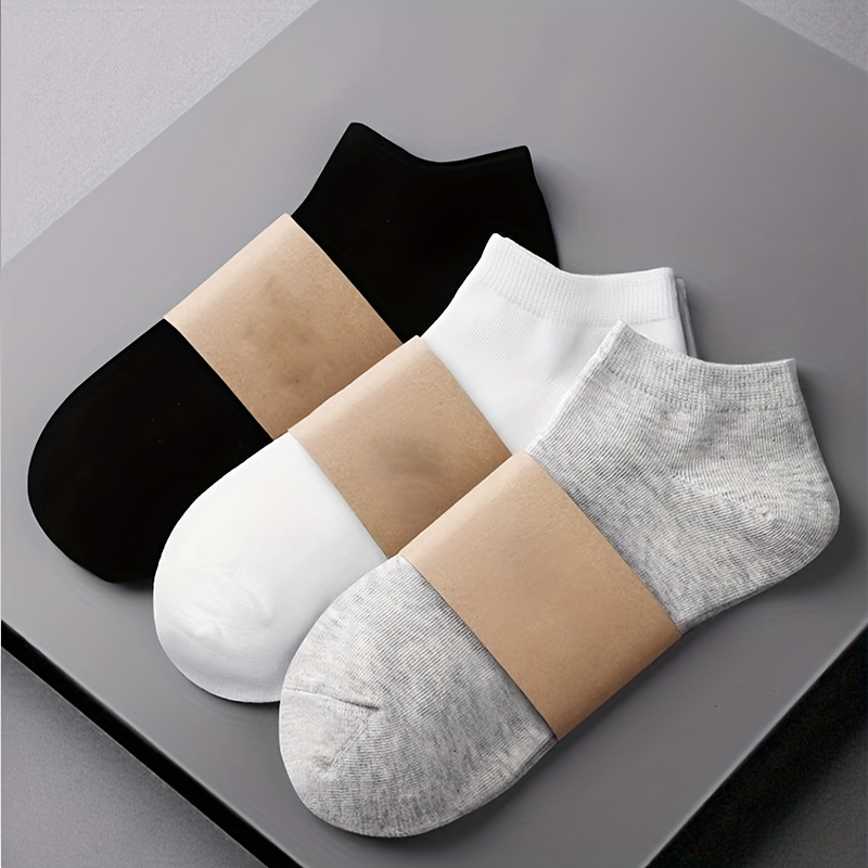 Calcetines largos para hombre, tubo negro, longitud media, moda de otoño e  invierno, calcetines de algodón de color sólido de gama alta (negro) JM