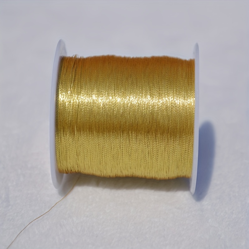 Metallic Zari Thread for Embroidery, Sewing and Jewelry Making - Gold &  Silver Color