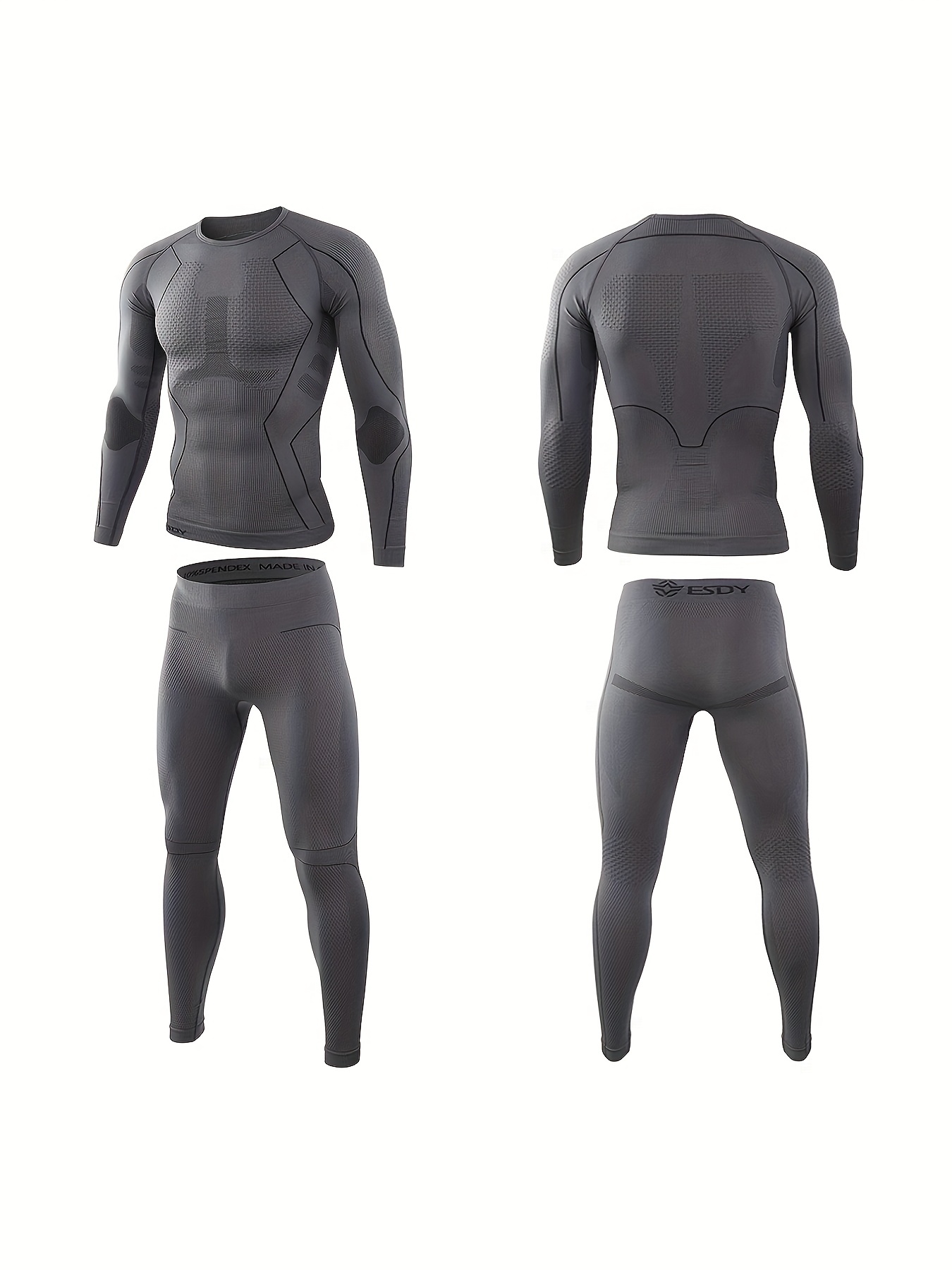 Seamless Thermal Underwear MEN'S Thread Line Pants Suit Winter