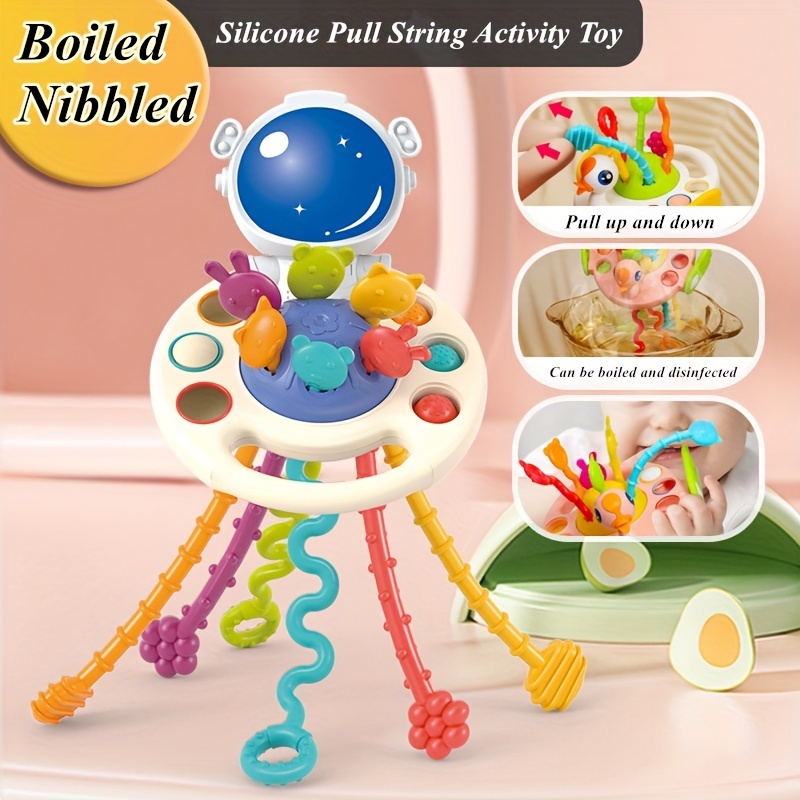 Juguetes Montessori para regalo de cumpleaños de niña de 1 año, juguetes  sensoriales para bebés, juguetes de silicona para bebés, juguetes para –  Yaxa Colombia