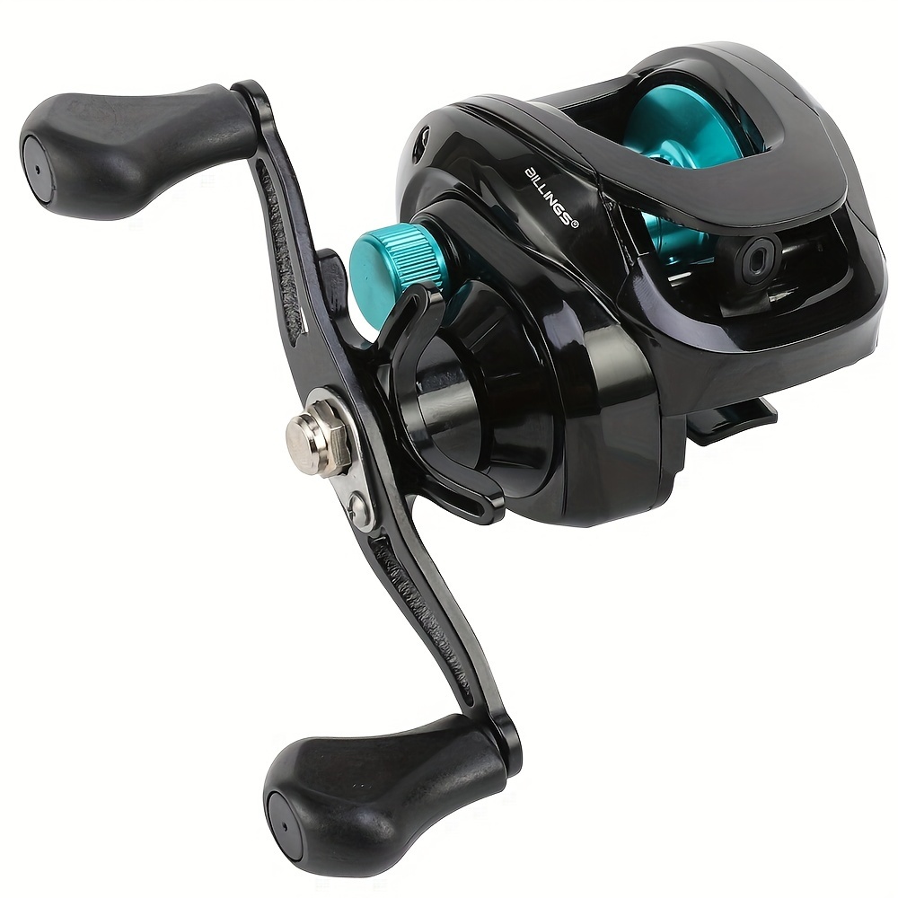 1pc Lightweight 6.3:1 Gear Ratio Metal Fishing Reel, Left/Right Hand  Baitcasting Reel With 17.64LB Max Drag, Fishing Tackle
