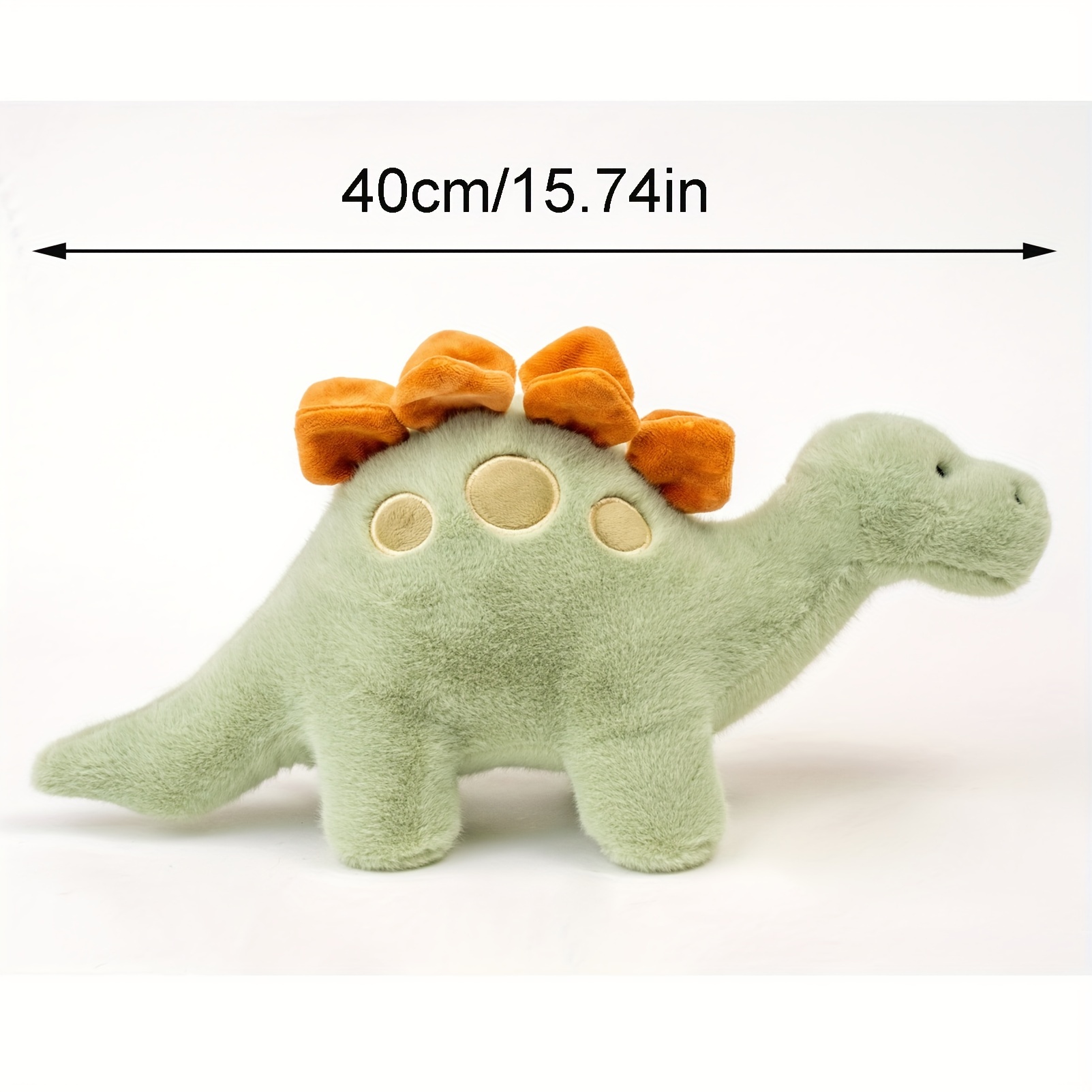 15.74in Giocattoli di peluche dinosauri giurassici, morbidi animali di  peluche imbottiti, bambole Stegosaur Plushie regalo di Natale creativo per