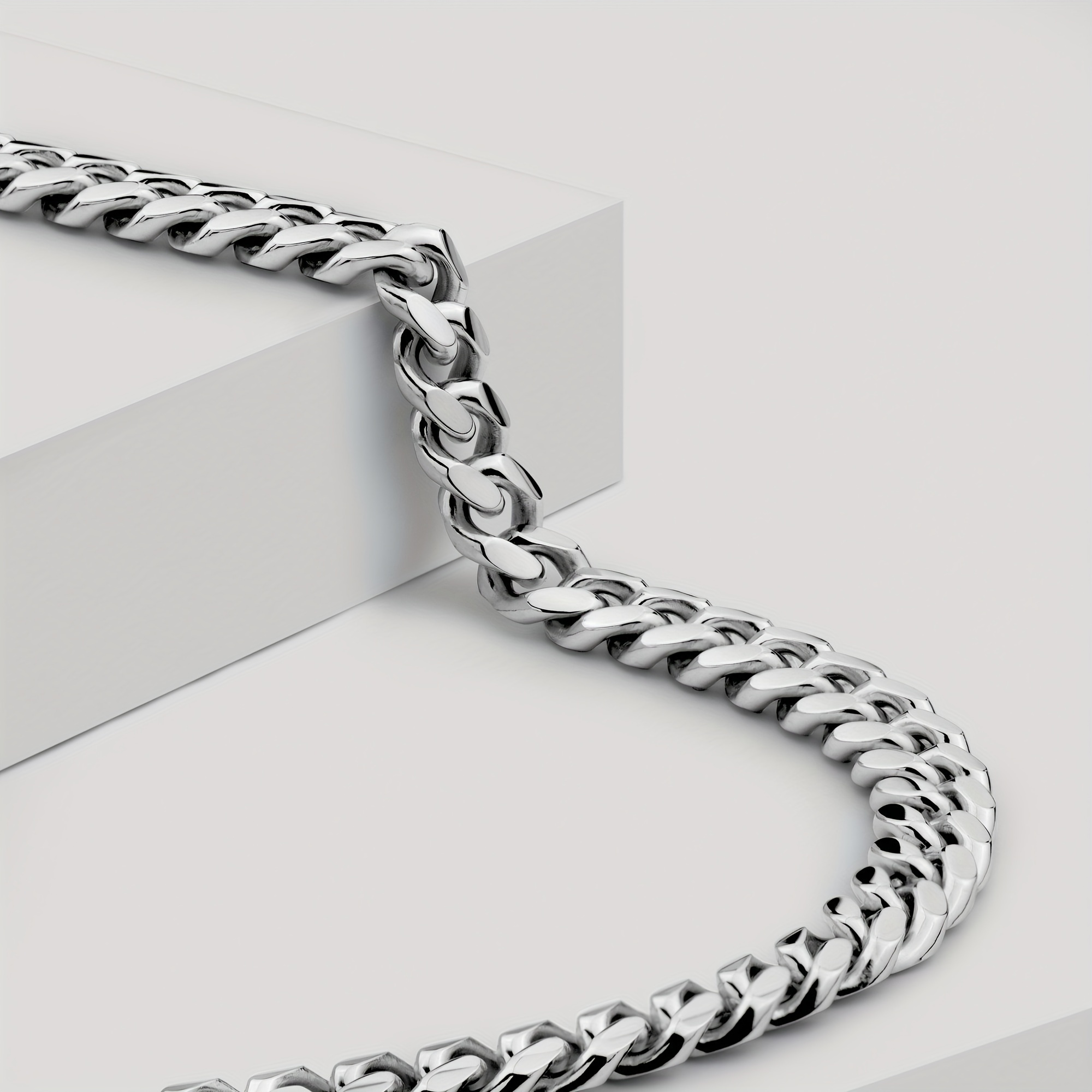 Amazing Unique Design Sterling Silver Gorgeous Link Chain 