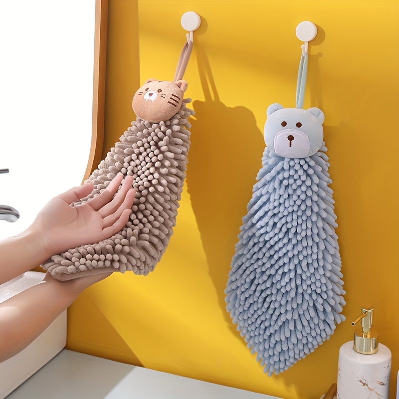 Super Absorbent Chenille Fingertip Towels Quick Dry And - Temu