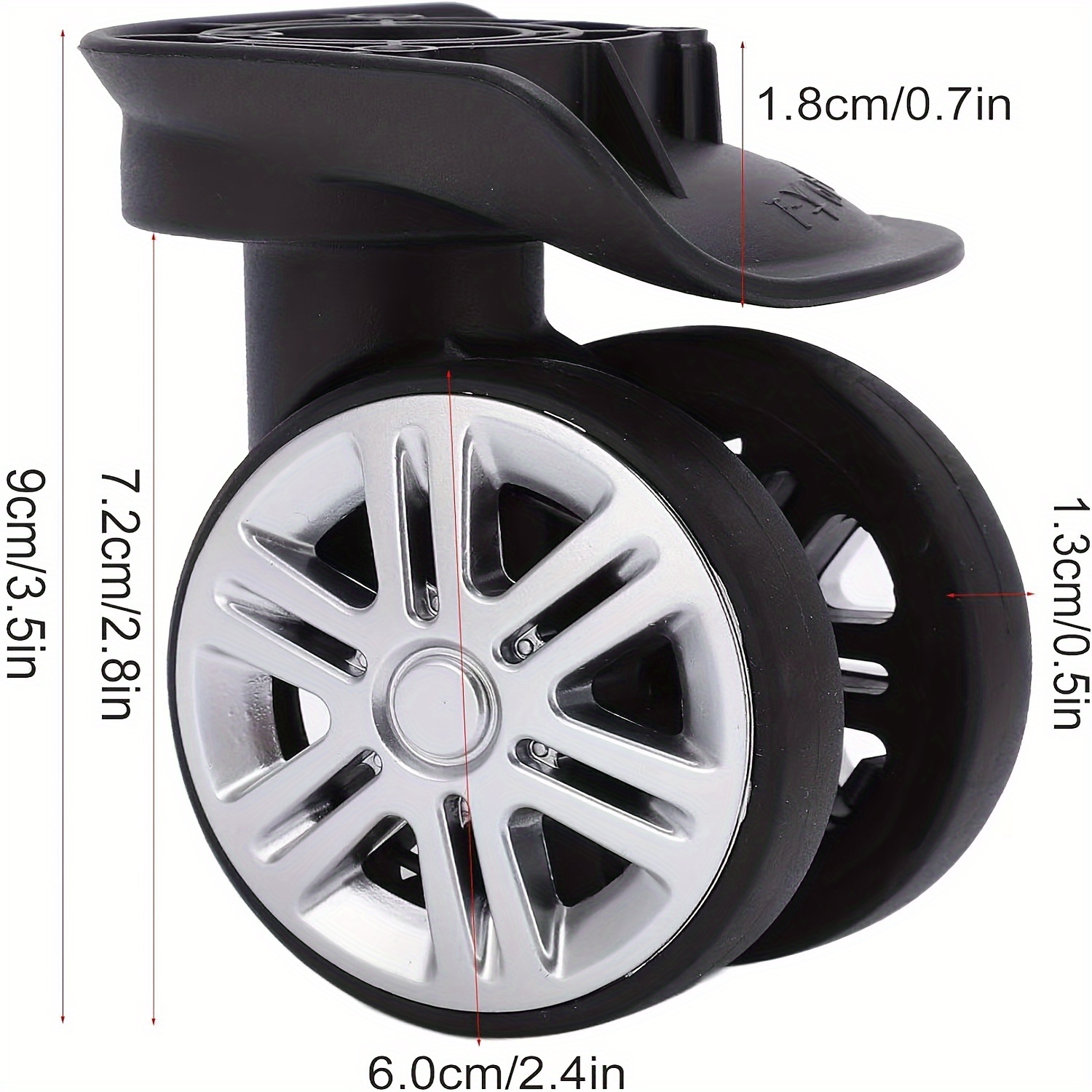 Luggage Replacement Wheels Luggage Wheels Replacement Double - Temu  Australia