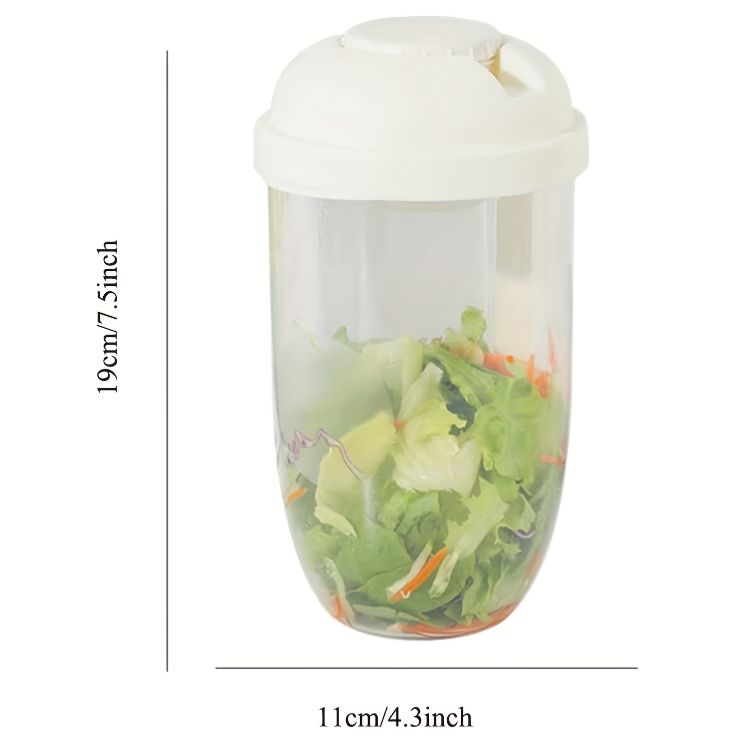 Portable Salad Dressing Container