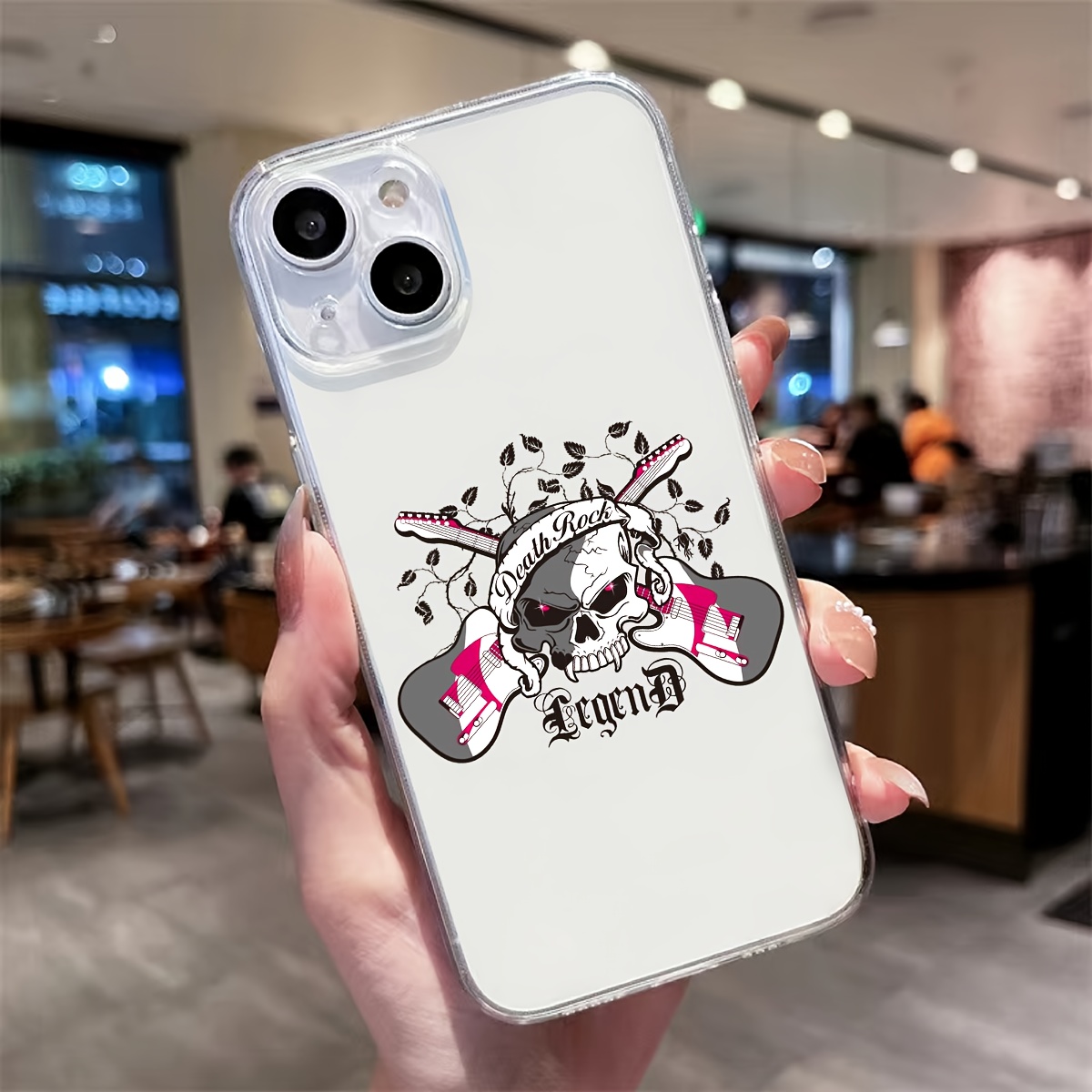 Funda Transparente Teléfono Tpu Funda Estampado Dibujos - Temu Mexico