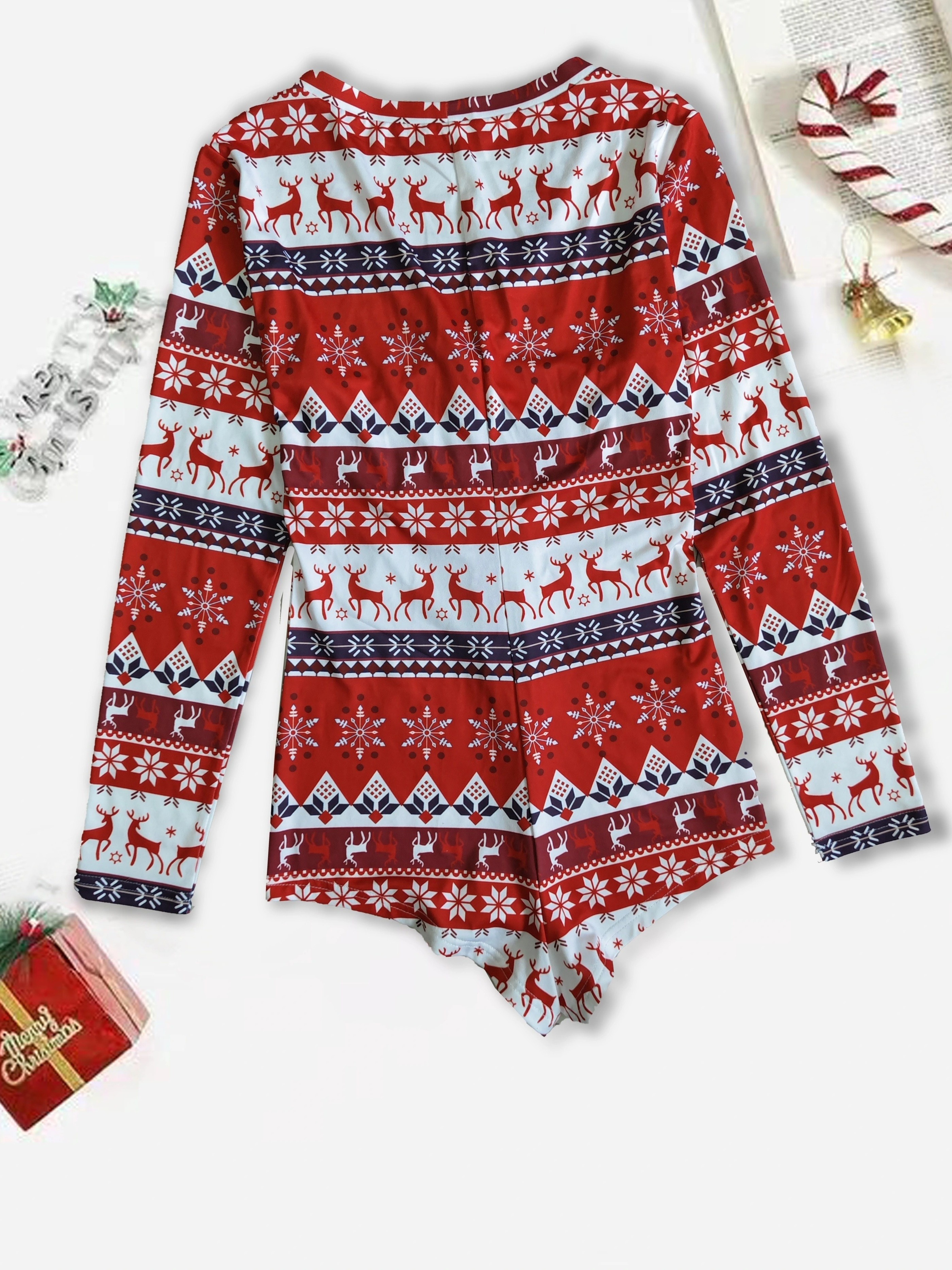 Christmas pajama online romper