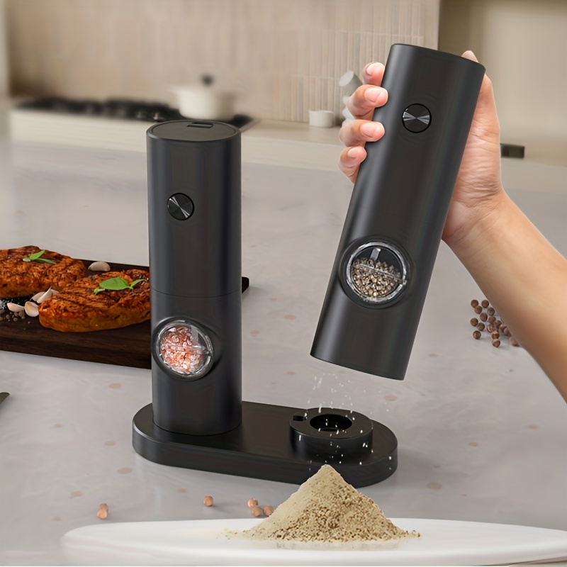 Kitchen Electric Salt and Pepper Grinder Set , Automatic Pepper