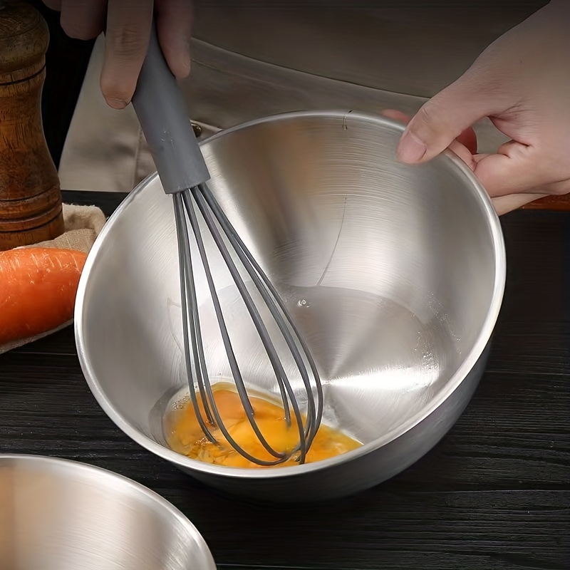 Stainless Steel Mixing Bowl And Basin, Food Grade Household Kitchen Cooking  Basin, Korean Style Rice Mixing, Baking, Egg Beating, Salad Basin, Kitchen  Gadgets, Kitchen Tools - Temu