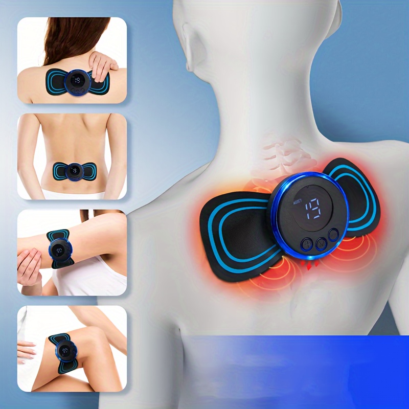 Portable Mini Neck Massager Electric Cervical Massage Pads - Temu