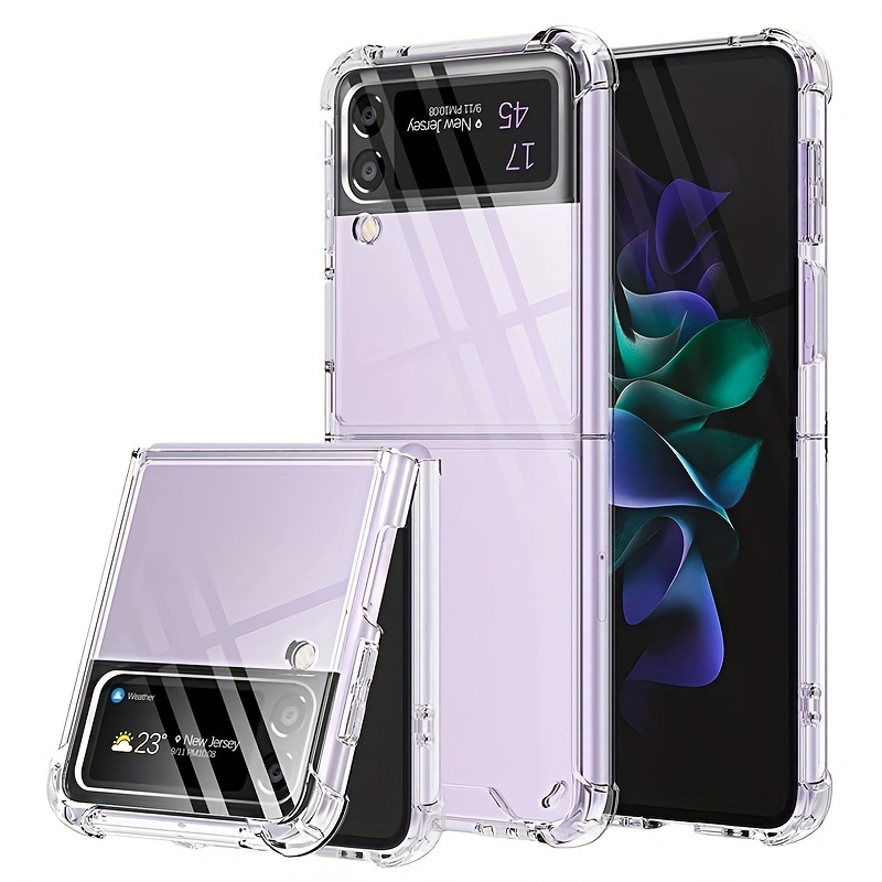  Clear Case for Galaxy Z Flip,Z Flip 5G Case,Ultra Thin Crystal  Soft TPU Rubber Scratch Resistant Anti-Slip Phone Case for Samsung Galaxy Z  Flip/Z Flip 5G (Clear) : Cell Phones 