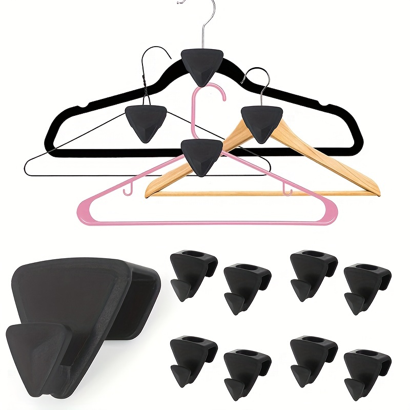 Clothes Hangers Connector Hooks Space Triangles Hanger Hooks - Temu