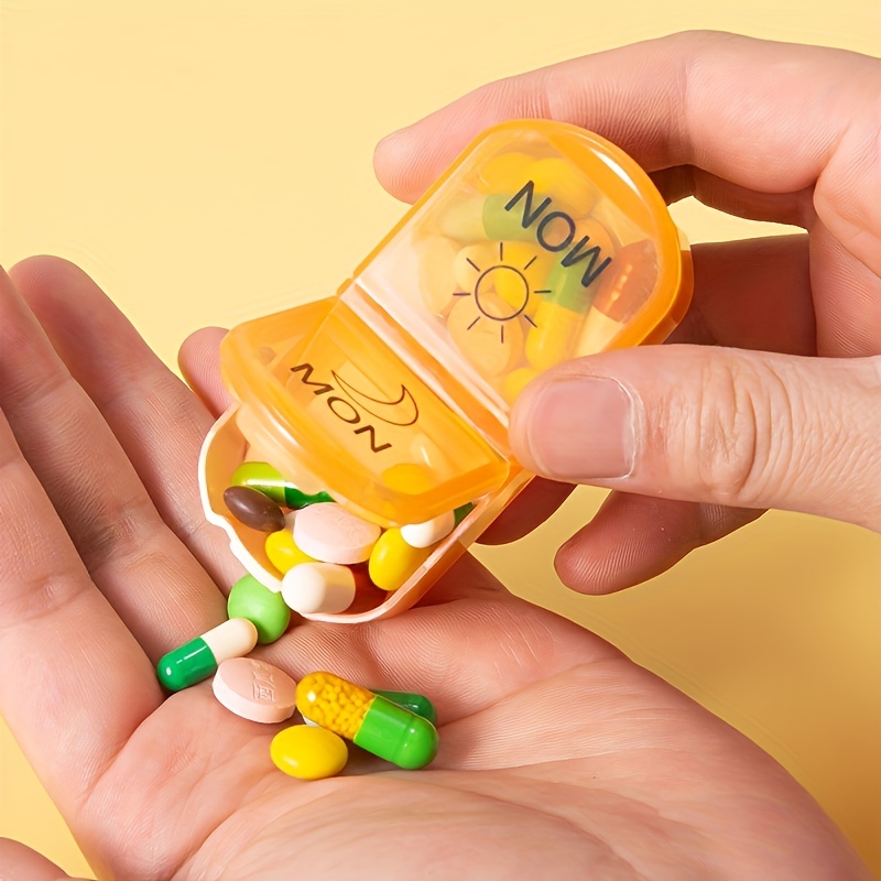 1pcs 7 Days Pill Medicine Box Weekly Tablet Holder Portable Travel