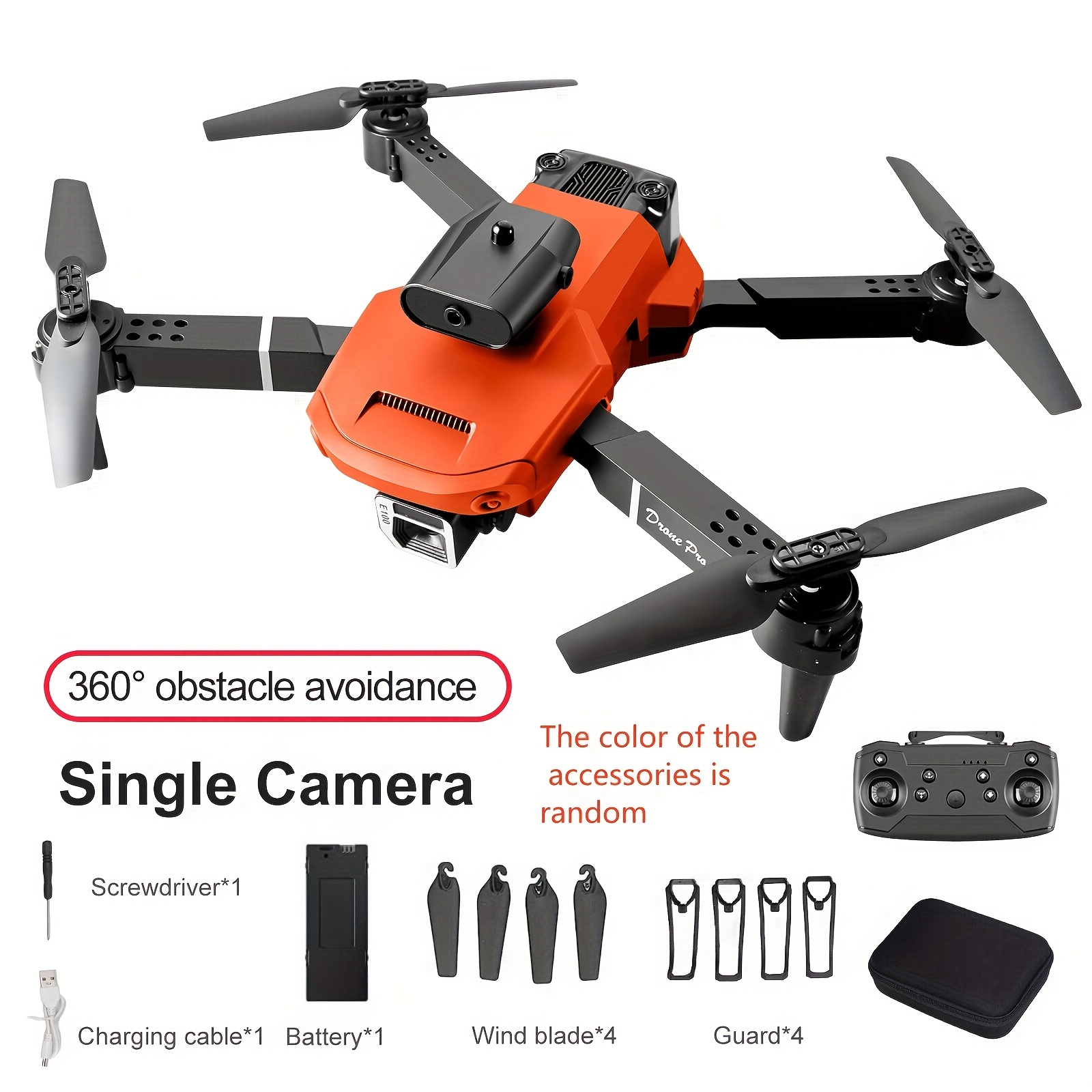 Video camera drone store with led lights