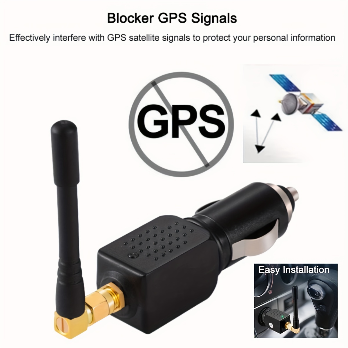 Mini Inhibidor de Señal Portátil Bloqueador GPS Jammer Auto Cigarrera -  Impormel