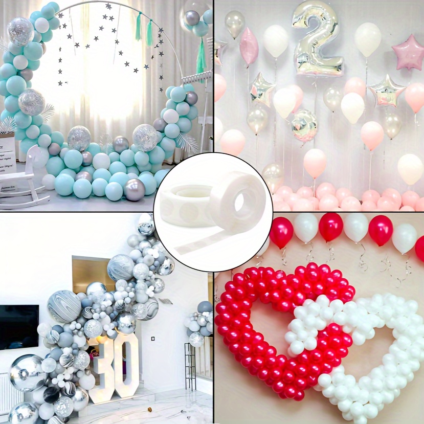 Glue Dots Festive Decoration Layout Round Dot Glue Particles Sticky Balloon  Glue Dot Stickers A Roll Of 100-point Double-sided Tape - Temu