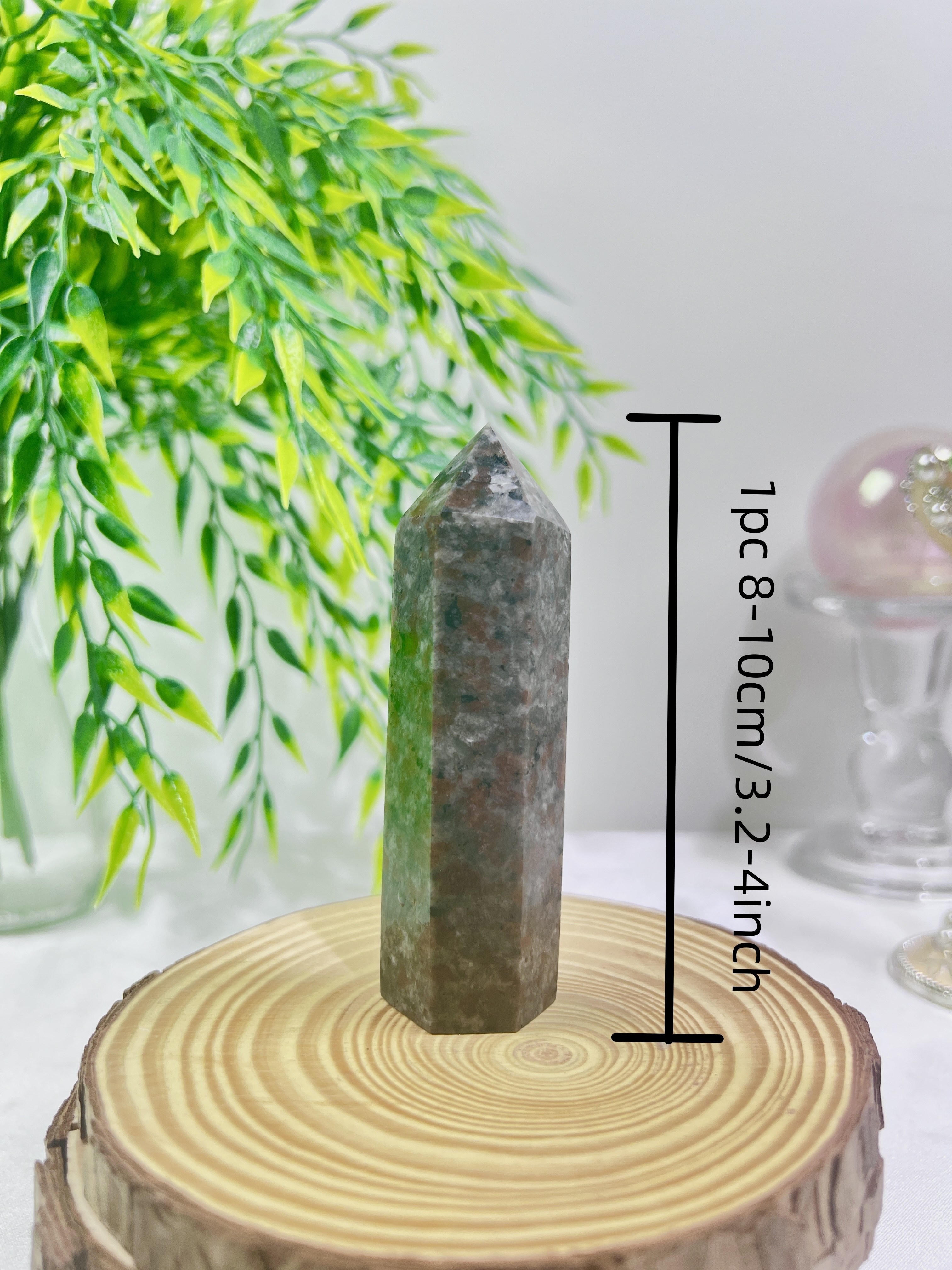 Flame Stone Pillar Crystal Tower - Cosmic Serenity Shop