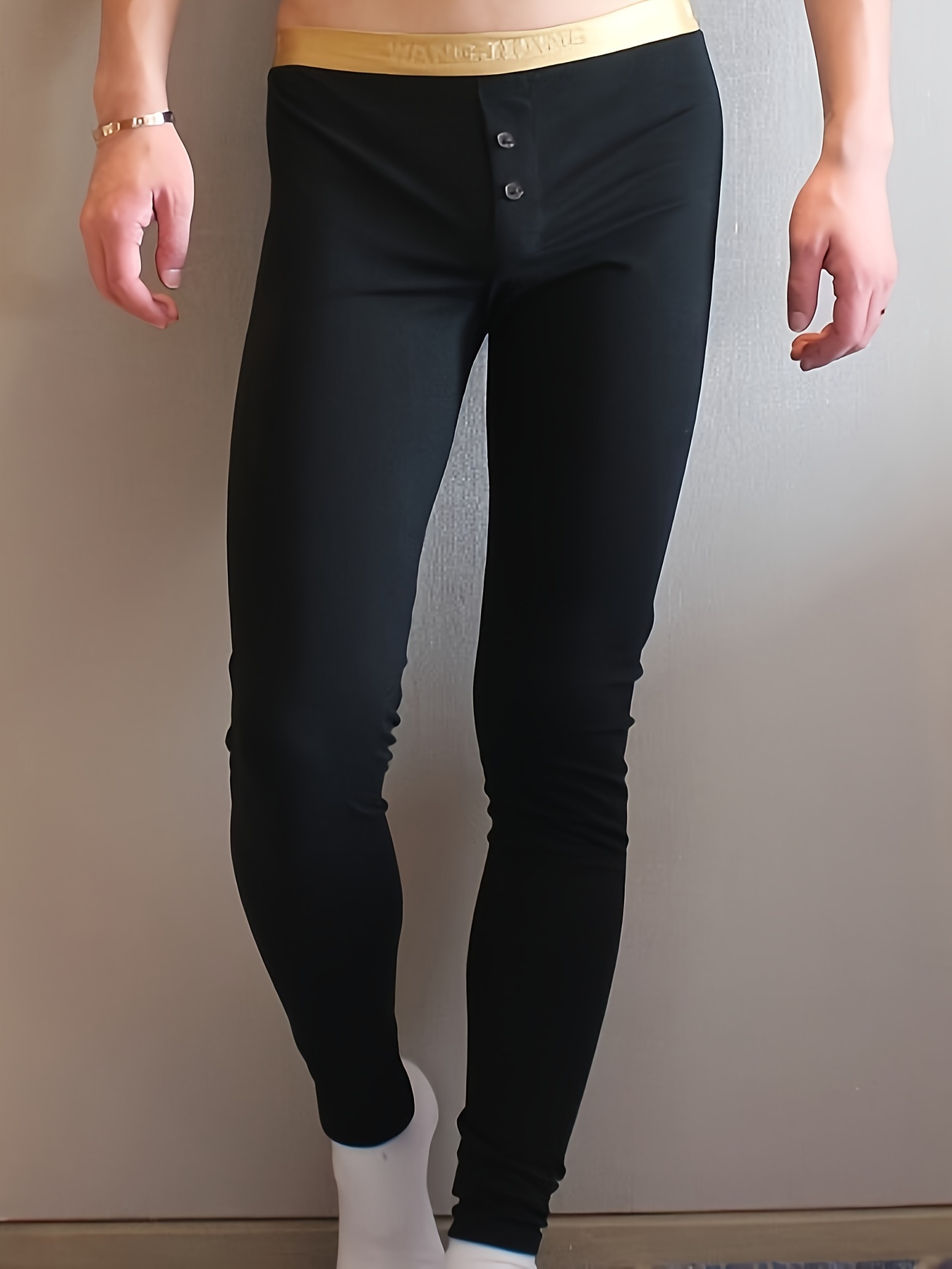 Men's Thermal Underwear Pants Compression Base Layer Thermal - Temu