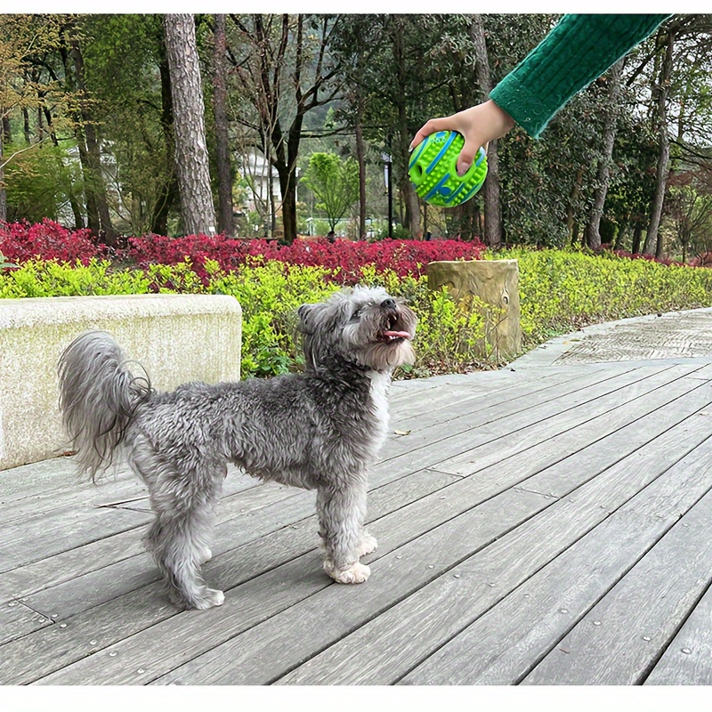 Large Wobble Giggle Dog Ball,Interactive Dog Toys Ball, Squeaky Dog Toys  Ball, Durable Wag Chewing Ball for Training Teeth Cleaning Herding Balls